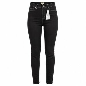 Tally Weijl Skinny Jeans Women EUR 38 Black High Waist Contrast Stitch